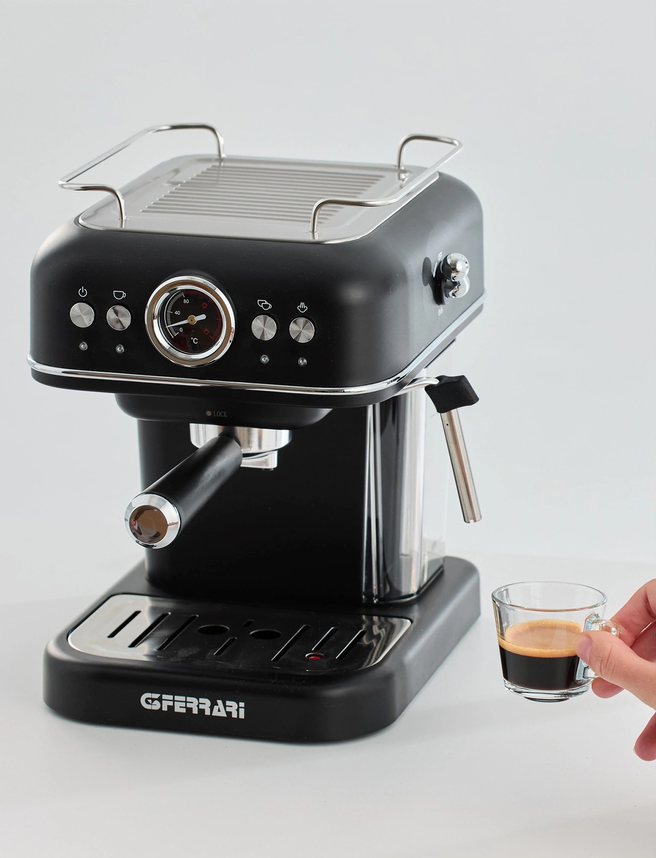 G3 Ferrari Espresso Machine Alchimia G3 Ferrari, 15 BAR, Black, Kaffemaskiner > Espressomaskiner, Unisex