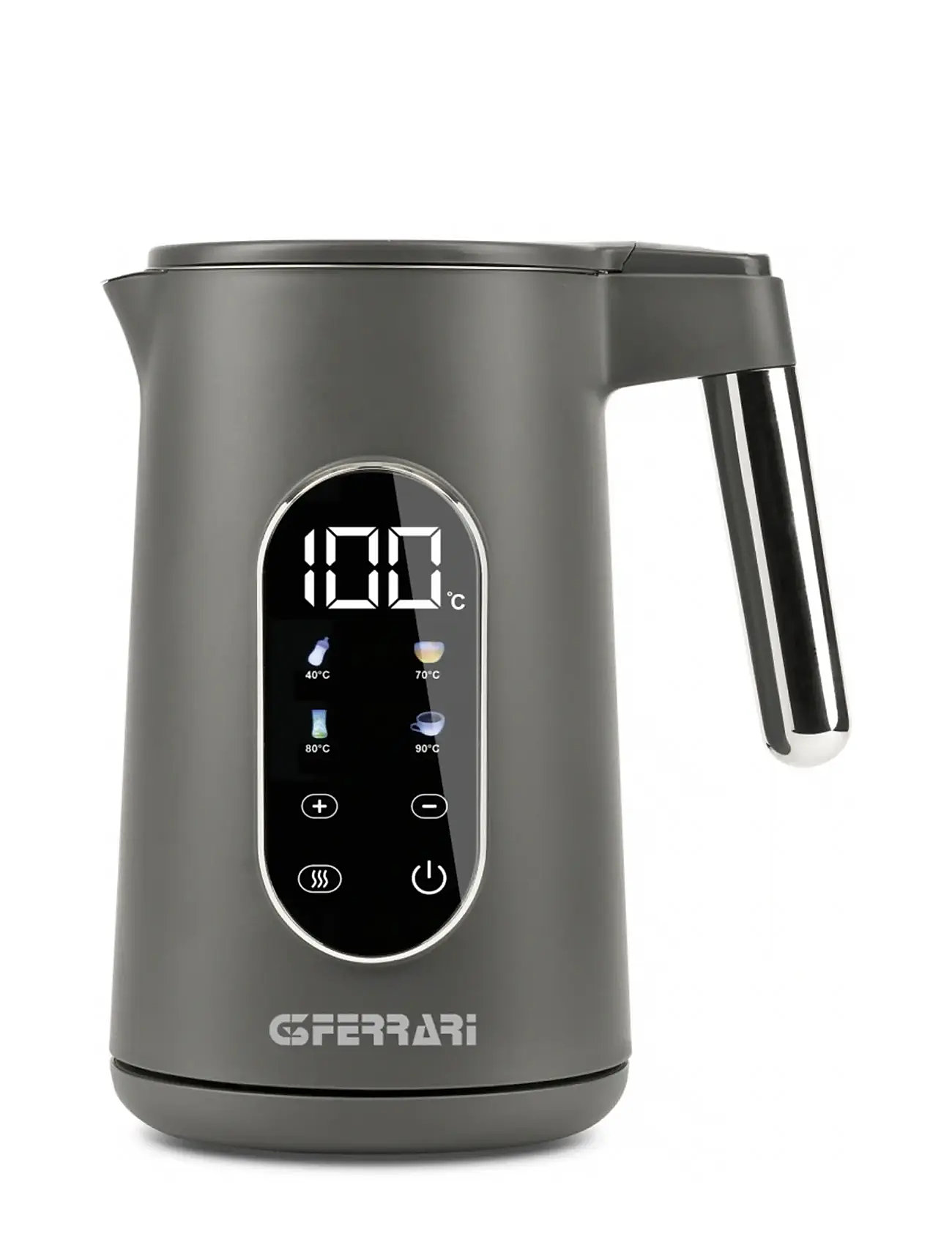 G3 Ferrari Kettle 1.7L Tisaniere Tech Grey G3Ferrari , One Size, Grey, Køkkenmaskiner > Kedler Og Vandkogere, Unisex