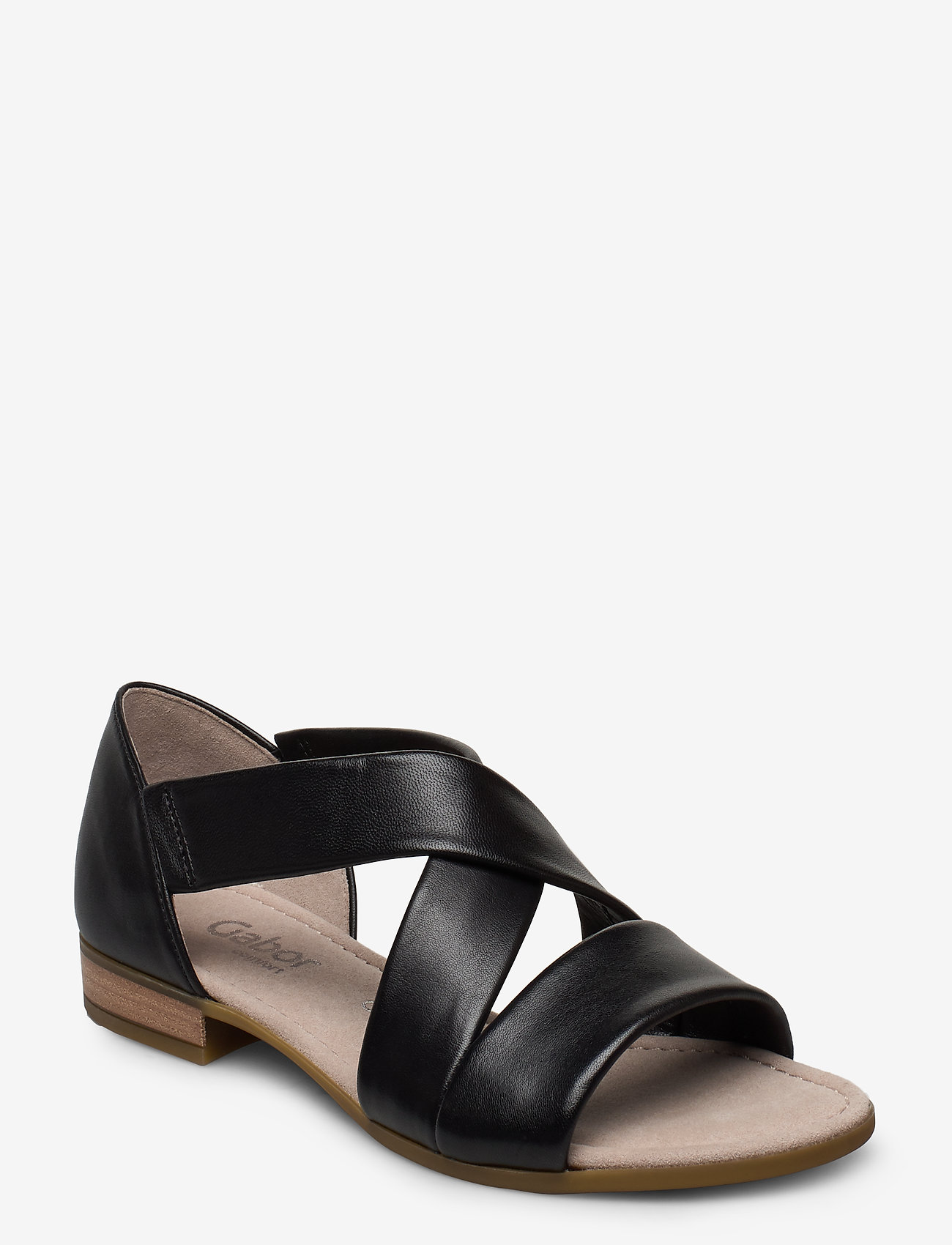 black gabor sandals