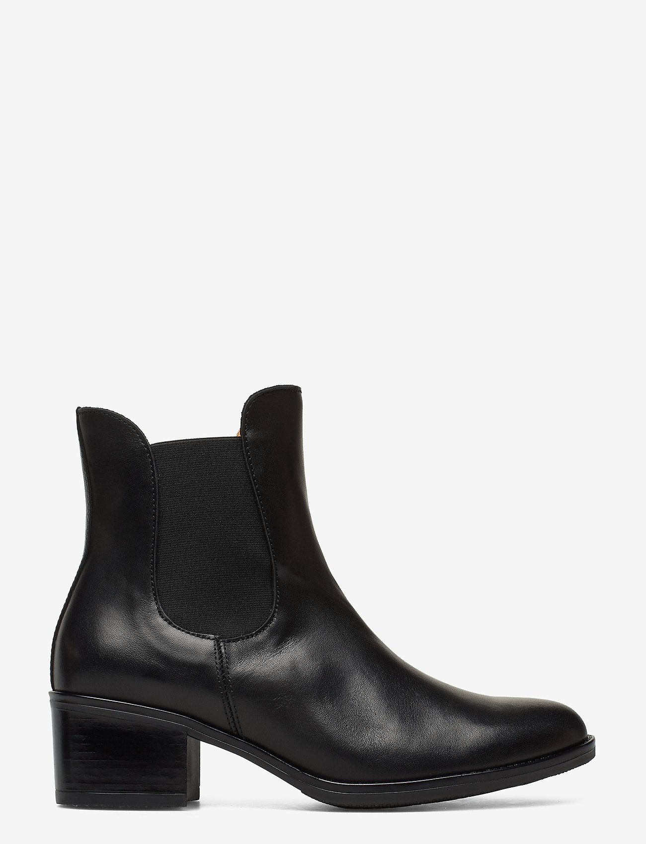 gabor black leather ankle boots