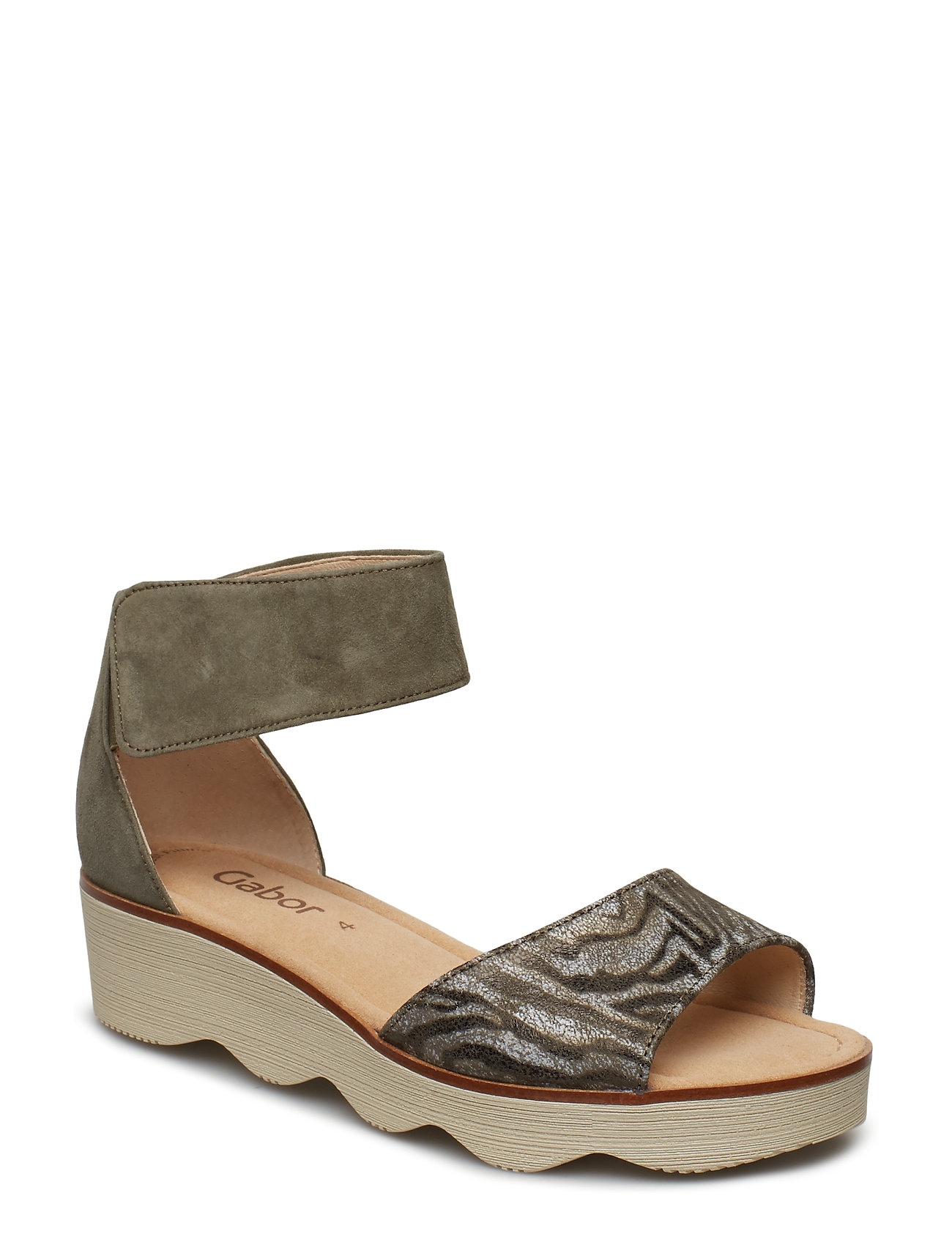 Sling Sandals Platte Sandalen Groen Gabor gabor kopen in de aanbieding