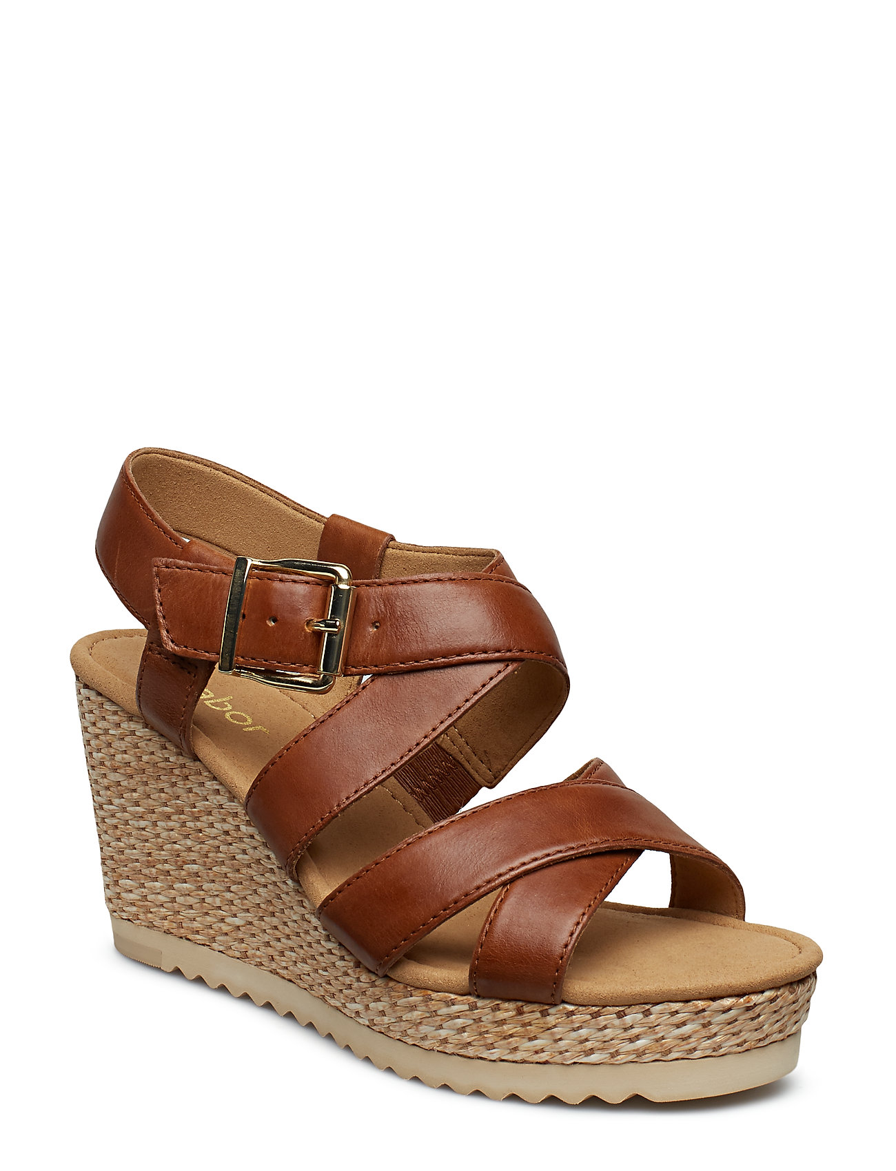 Sling Sandals Sandalette Met Hak Espadrilles Bruin Gabor gabor kopen in de aanbieding