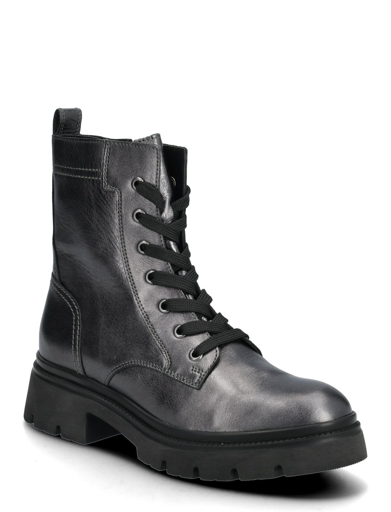 Gabor Laced Ankle Boot, 38, Black, Ankelstøvler > Støvler Med Snøre, Dame