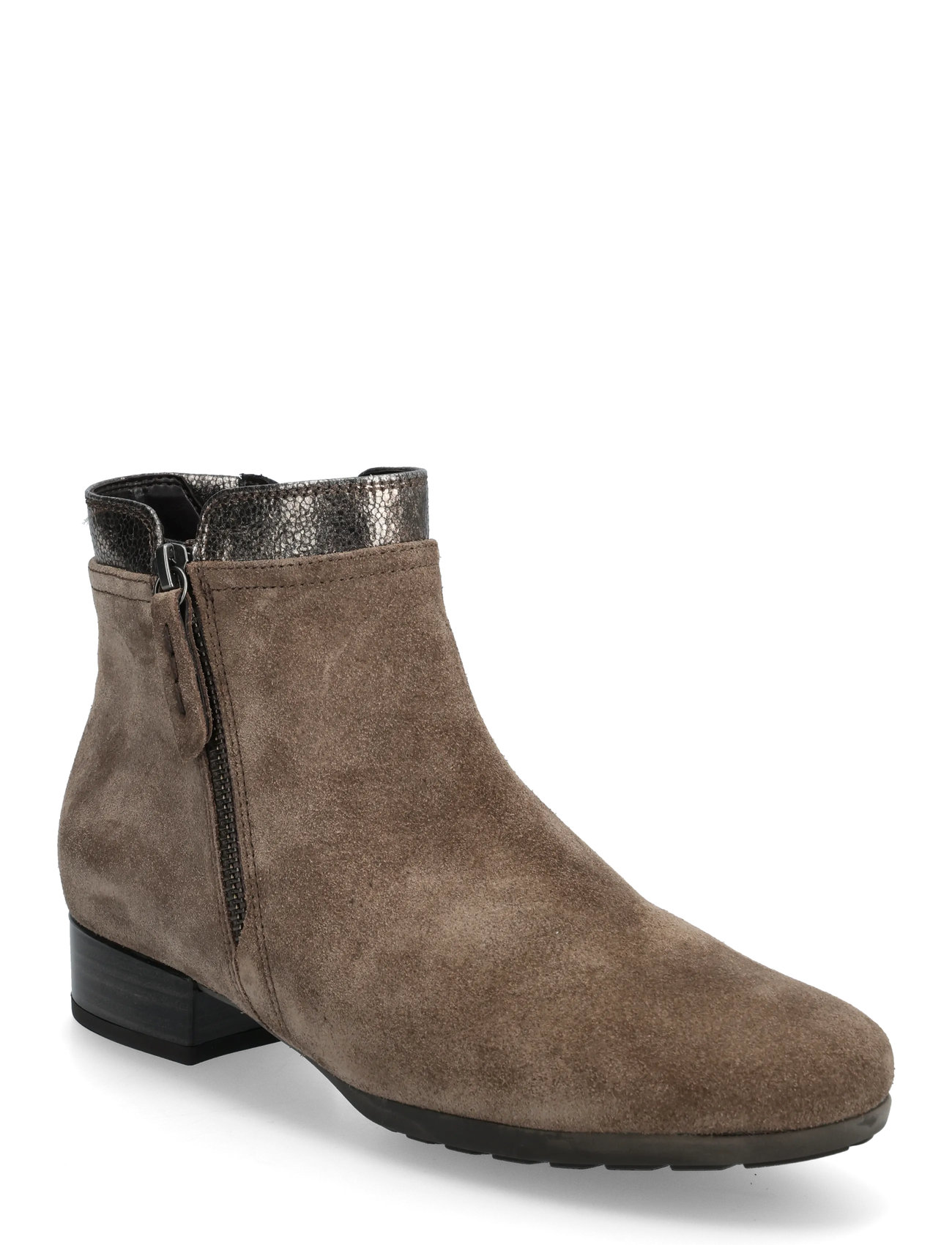 Gabor Ankle Boot, 38.5, Beige, Ankelstøvler > Ankelstøvler Med Flad Hæl, Dame