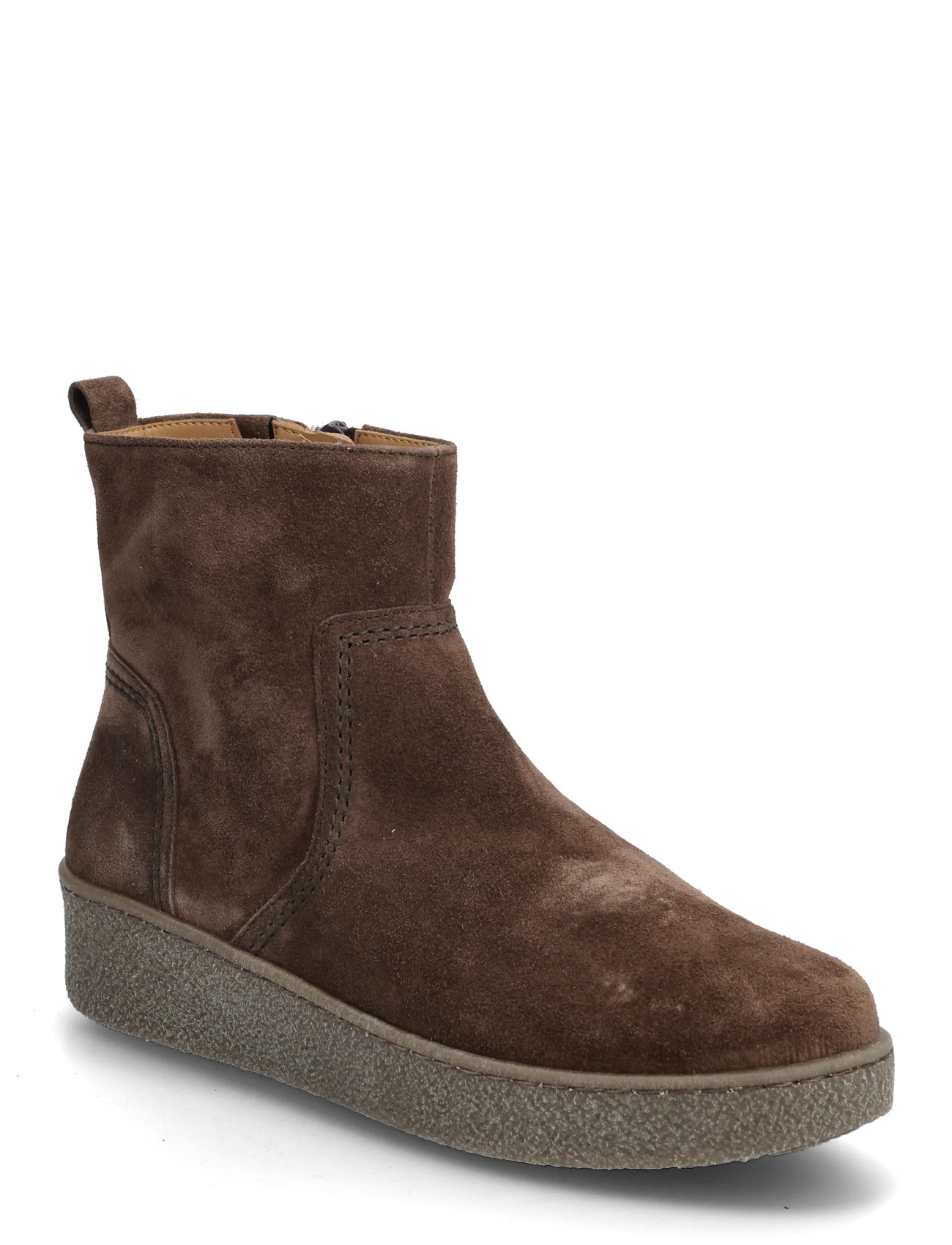 Gabor Ankle Boot, Warmlining, 37.5, Brown, Ankelstøvler > Ankelstøvler Med Flad Hæl, Dame