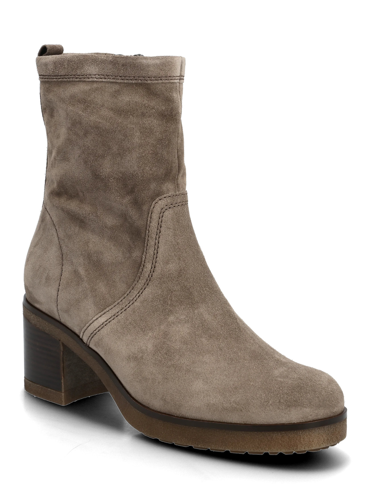 Gabor Mid Boot, 37, Beige, Ankelstøvler > Ankelstøvler Med Hæl, Dame
