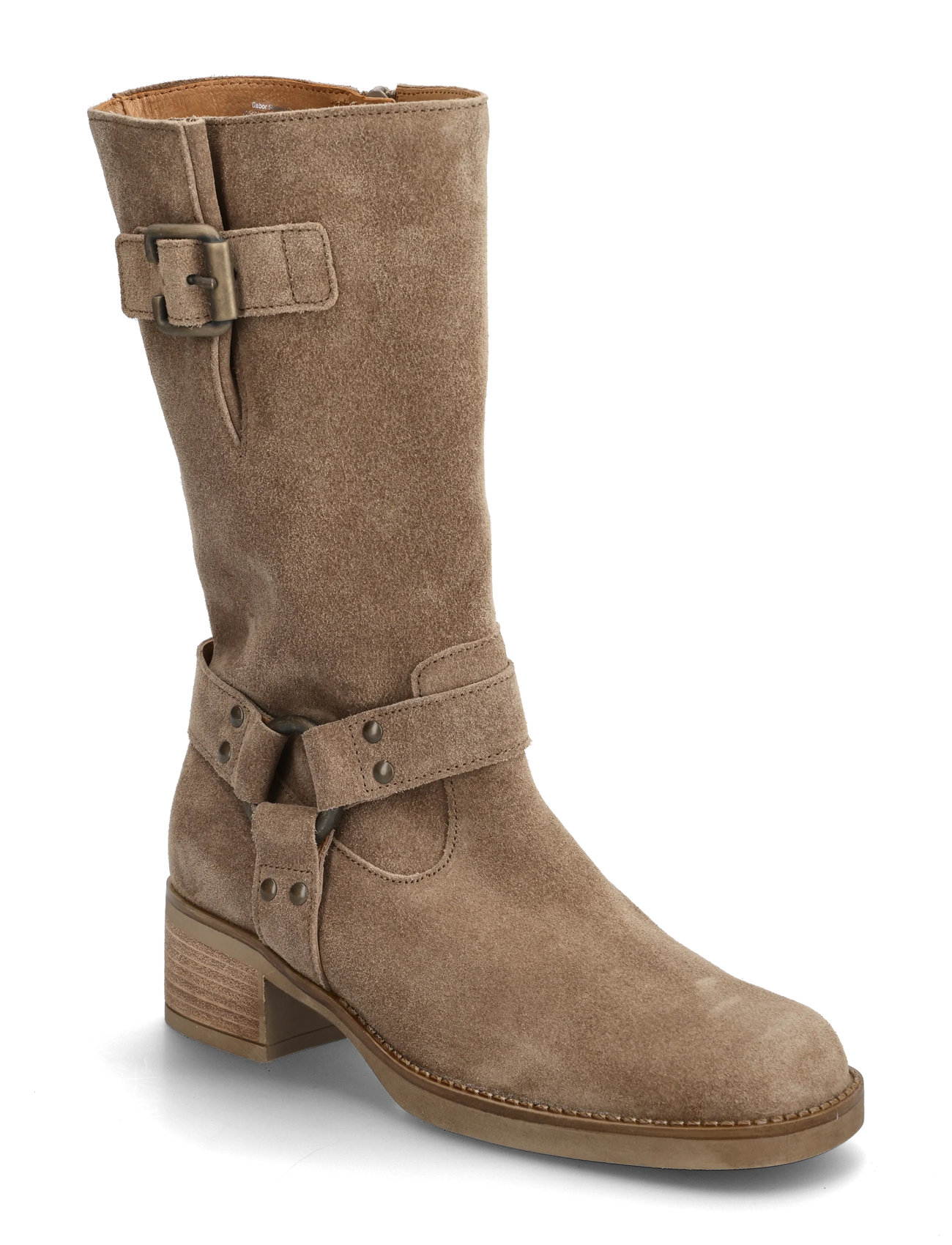 GABOR Biker Stiefel Beige - 35.5 - Damen
