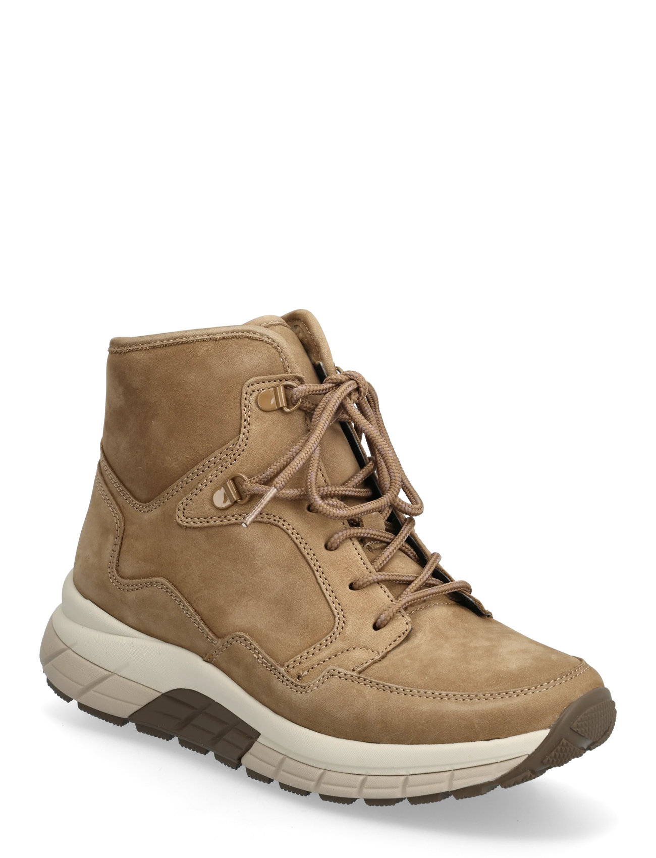 GABOR Rollingsoft Laced Ankle Stiefel Beige - 38 - Damen