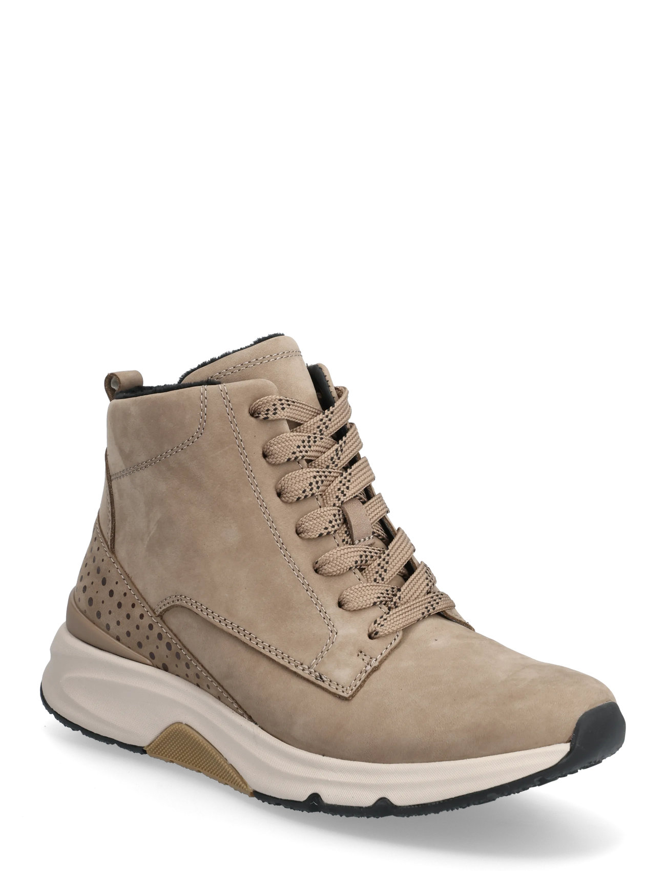 GABOR Rollingsoft Laced Ankle Stiefel Beige - 37 - Damen