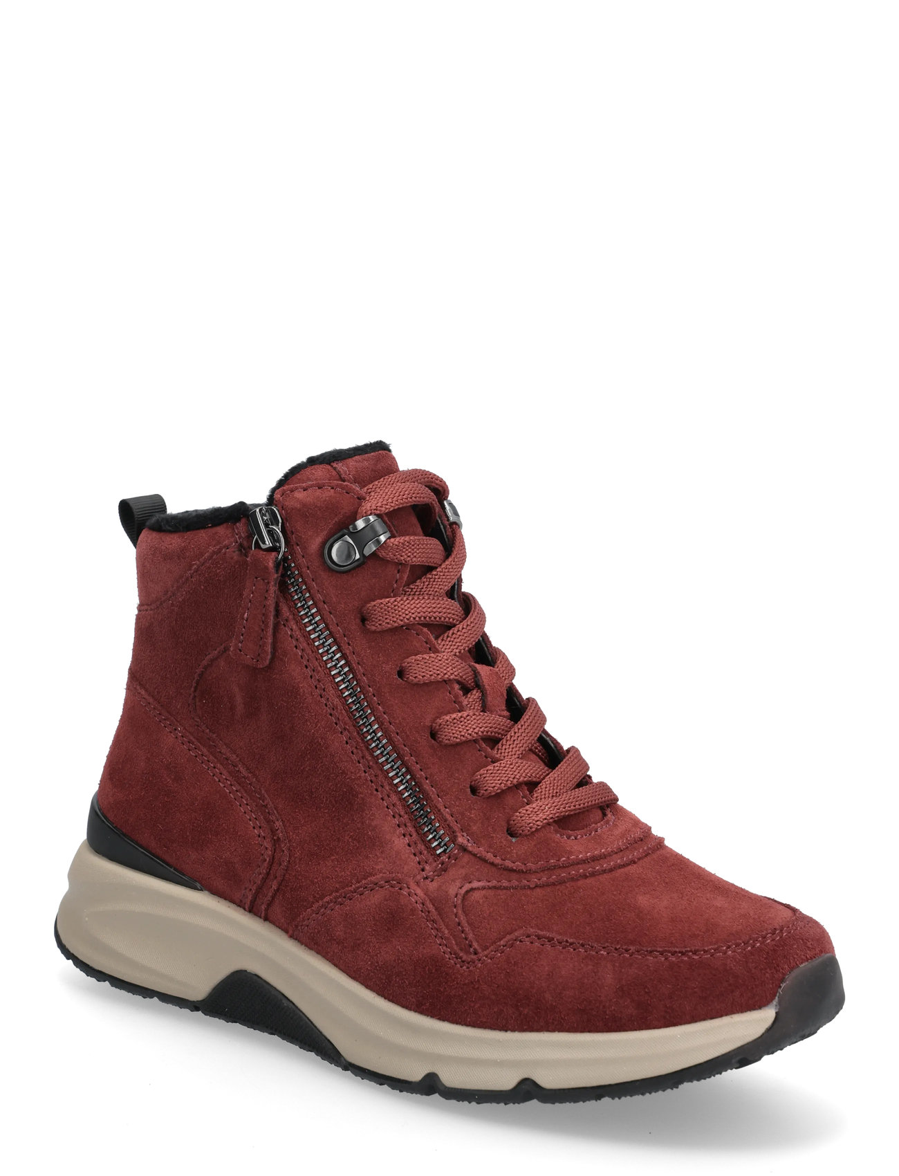 GABOR Rollingsoft Laced Ankle Stiefel Rot - 39 - Damen
