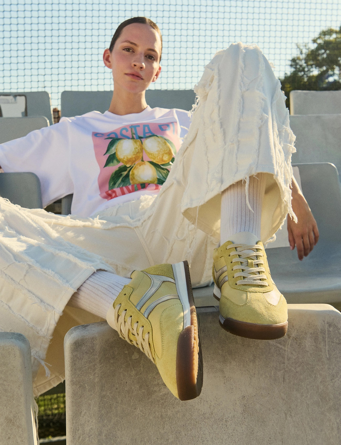 Gabor Sneaker, 40, Yellow, Sneakers > Sneakers Med Lav Top, Dame