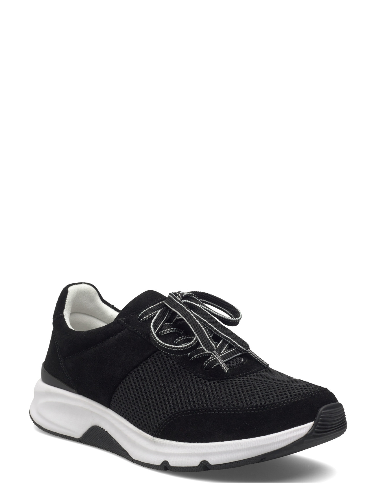 Gabor Rollingsoft Sneaker, 40, Black, Sneakers > Sneakers Med Lav Top, Dame