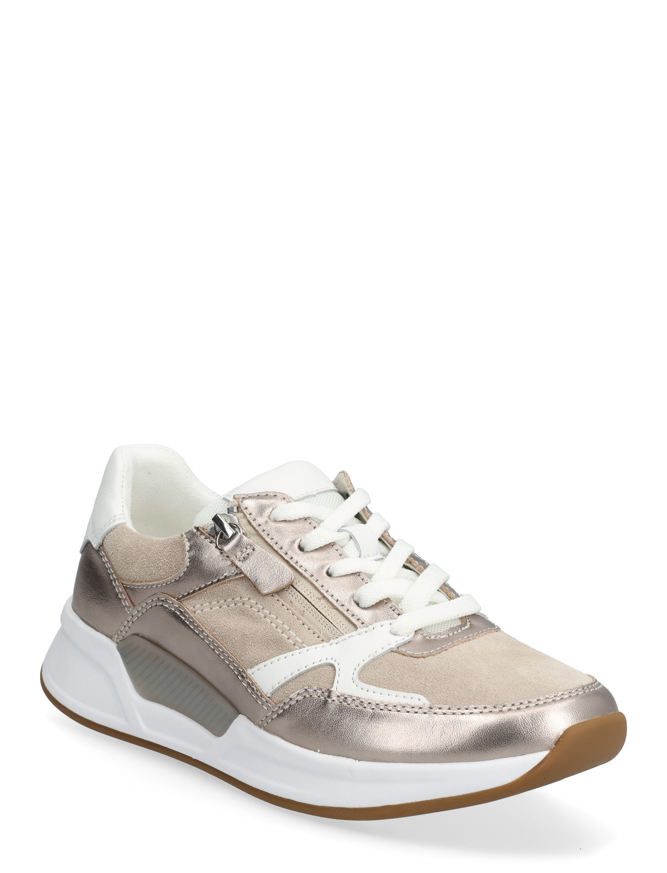 Gabor Rollingsoft Sneaker, 40, Beige, Sneakers > Sneakers Med Lav Top, Dame