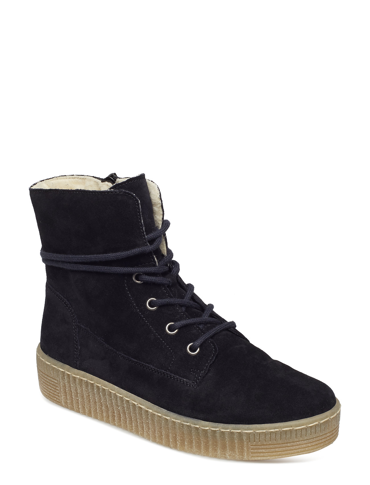 Ankle Boot Gevoerde Enkellaars Lage Hak Blauw Gabor gabor kopen in de aanbieding