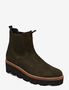 gabor green suede boots