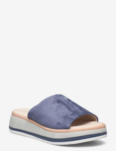 Slip-in - platform sandals - blue