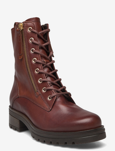 Laced ankle boot - snøreboots - brown