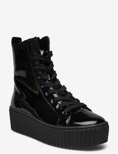 Sneaker ankle boot - nauhalliset nilkkurit - black