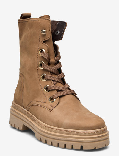 Laced ankle boots