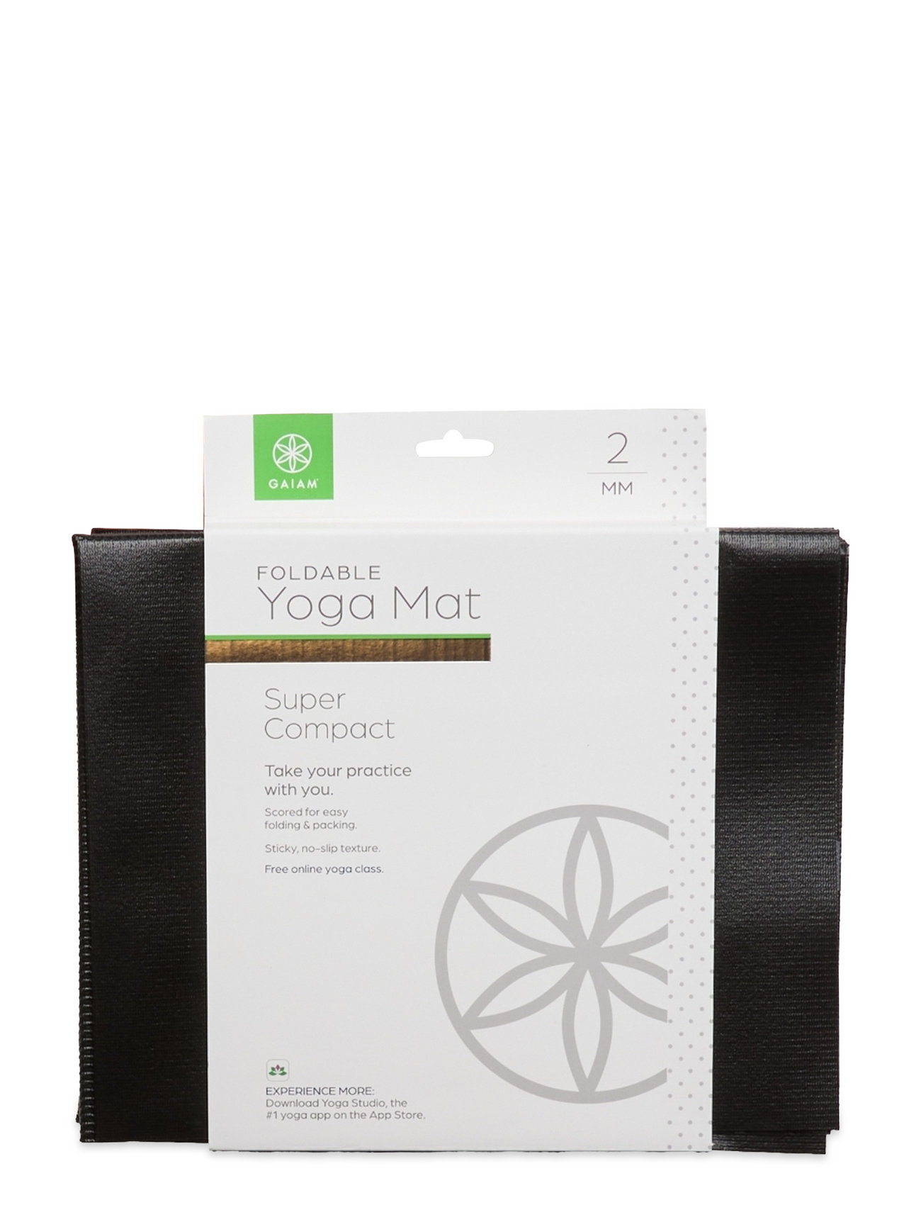Gaiam Gaiam Foldable Midnight Marrakesh Yoga Mat (2mm) - Sports Equipment