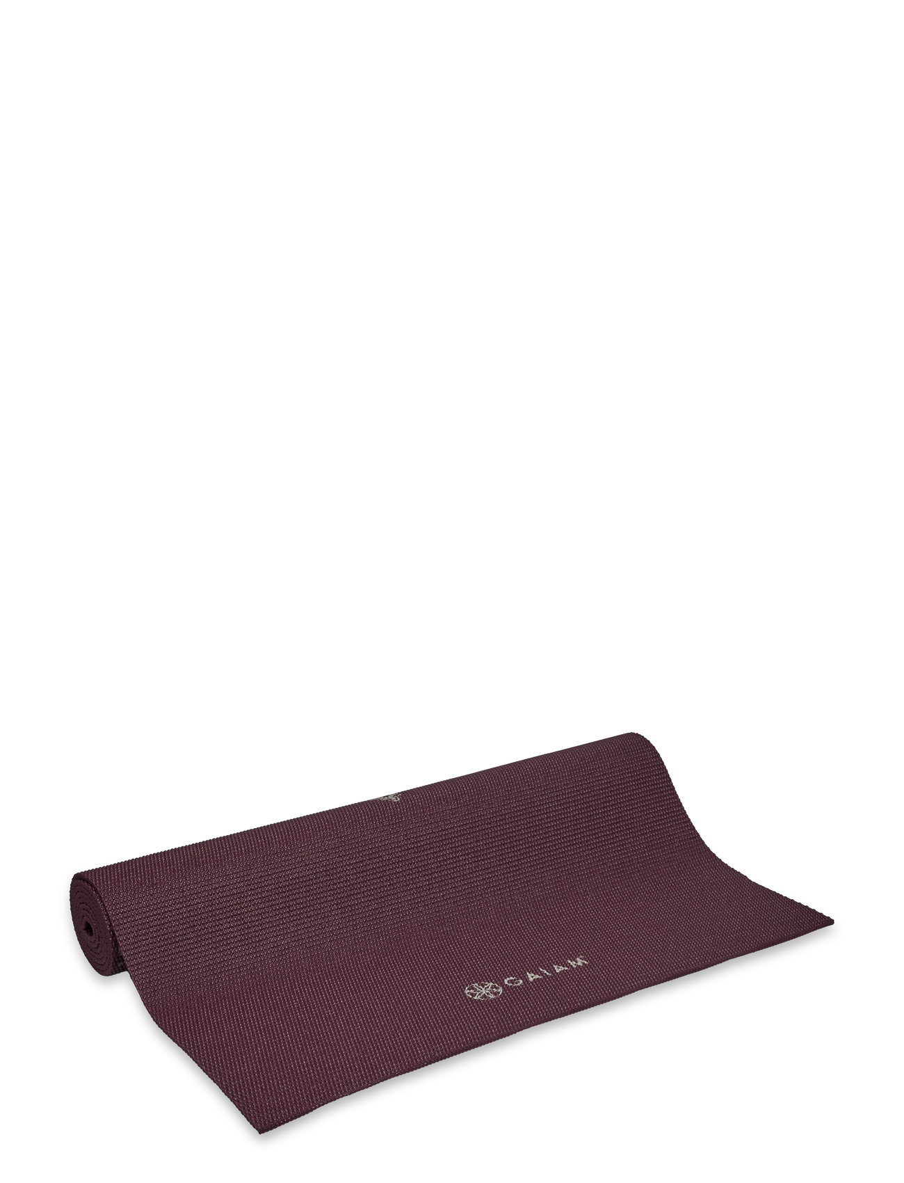 Gaiam Gaiam Midnight Plum Sundial Flower Yoga Mat 5Mm Classic Printed Burgundy