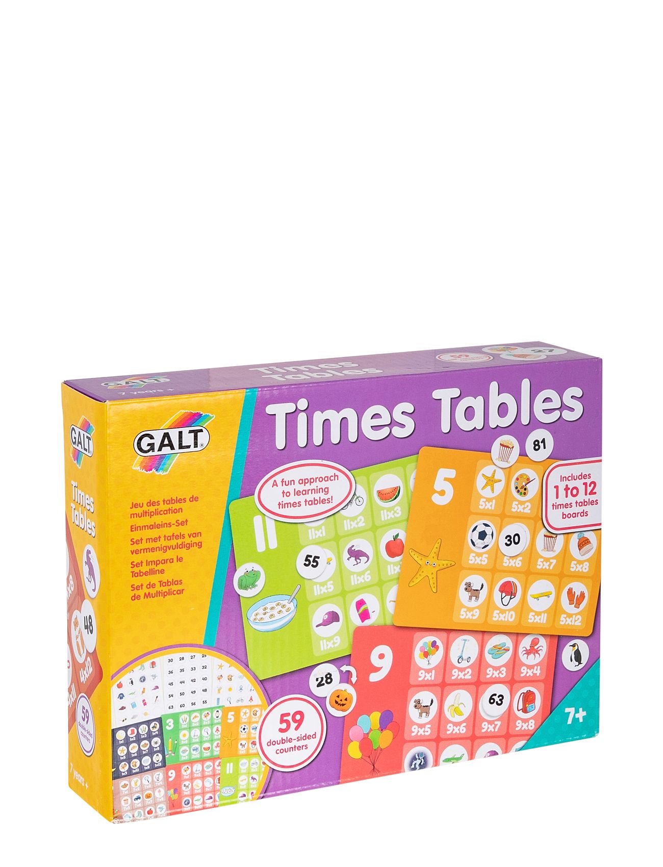 Times Tables Toys Puzzles And Games Games Card Games Multi/patterned Galt