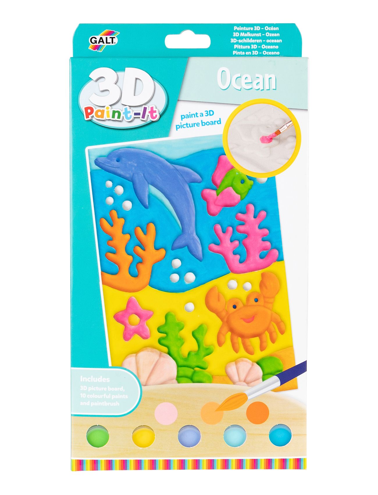 3D Paint-It Ocean Toys Creativity Drawing & Crafts Drawing Paints Multi/patterned Galt