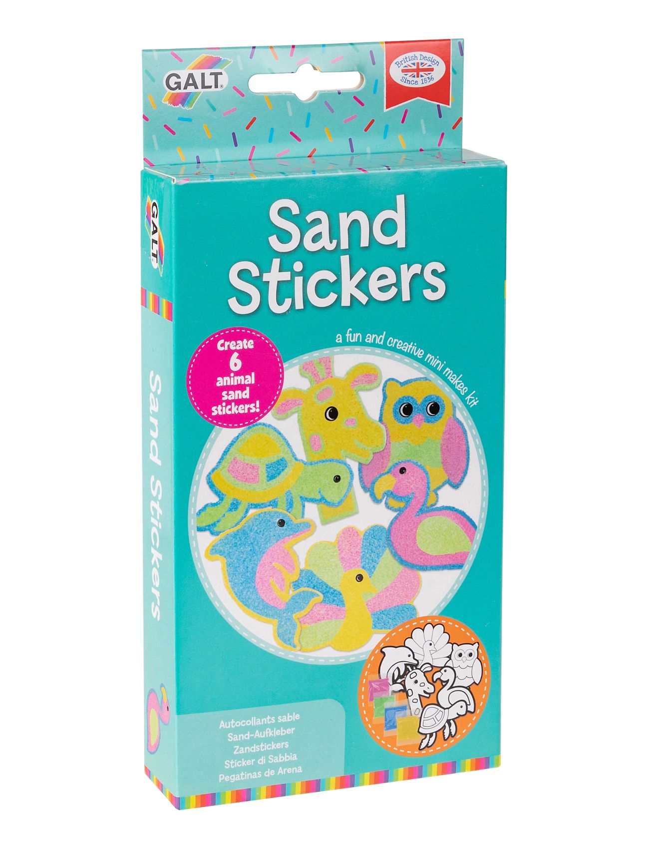 Mini Makes Sand Stickers Toys Creativity Drawing & Crafts Craft Stickers Multi/patterned Galt