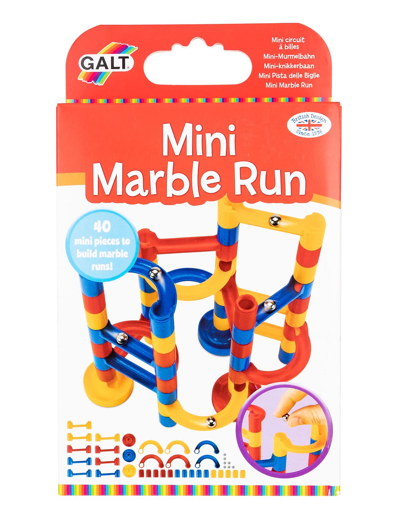 Mini Marble Run Toys Building Sets & Blocks Ball Tracks Multi/patterned Galt