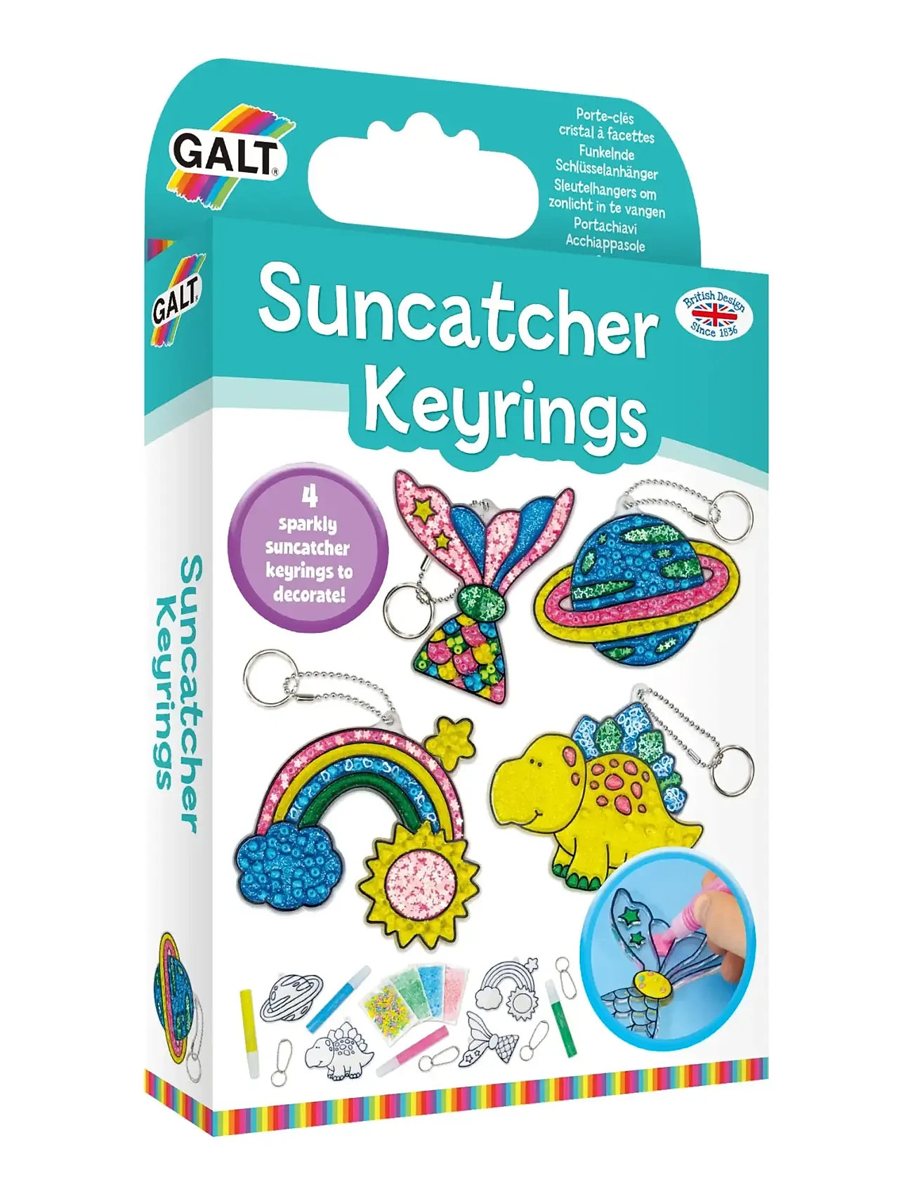 Suncatcher Keyrings Patterned Galt