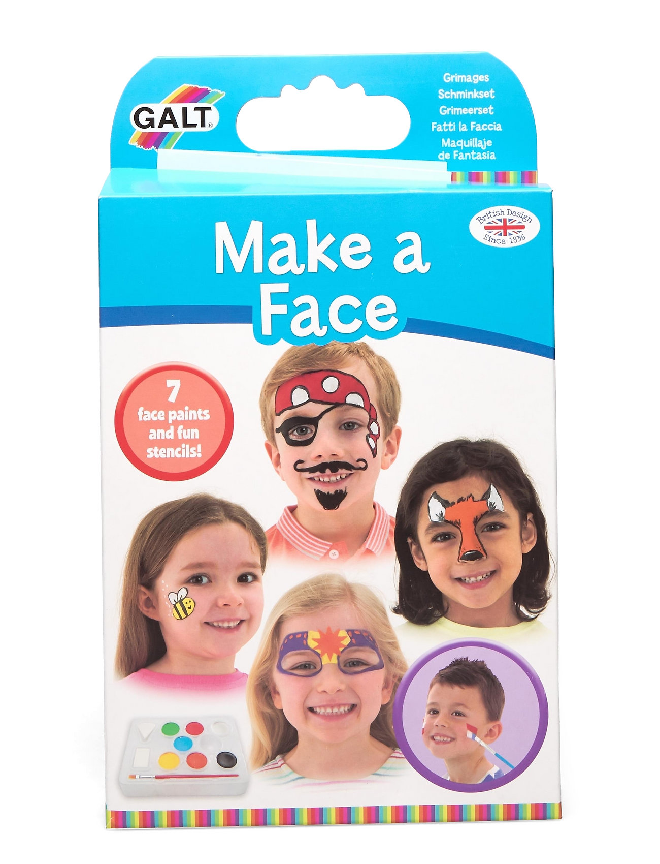 Ansiktsfärg Toys Face Paints Multi/mönstrad Galt