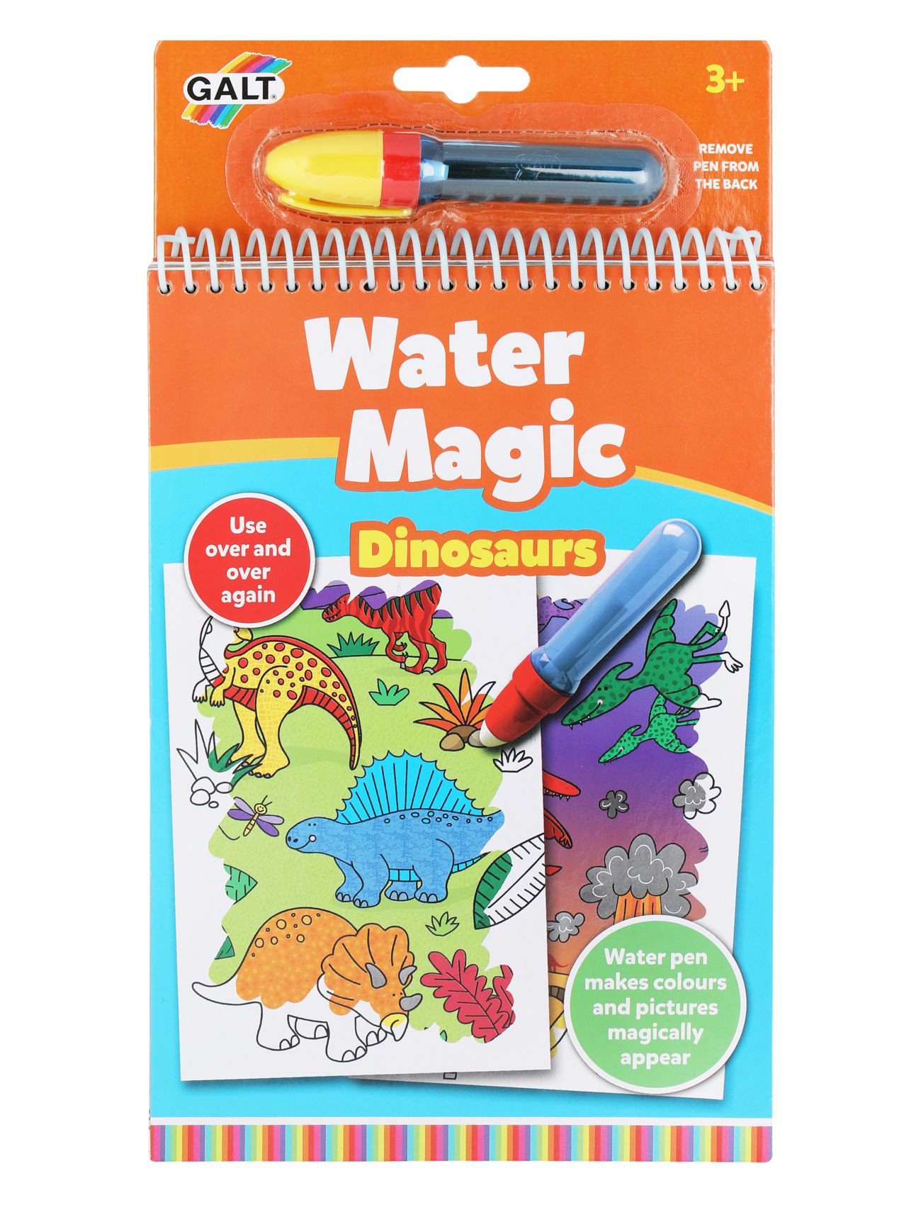 Water Magic - Dinos Toys Creativity Drawing & Crafts Drawing Coloring & Craft Books Multi/mönstrad Galt