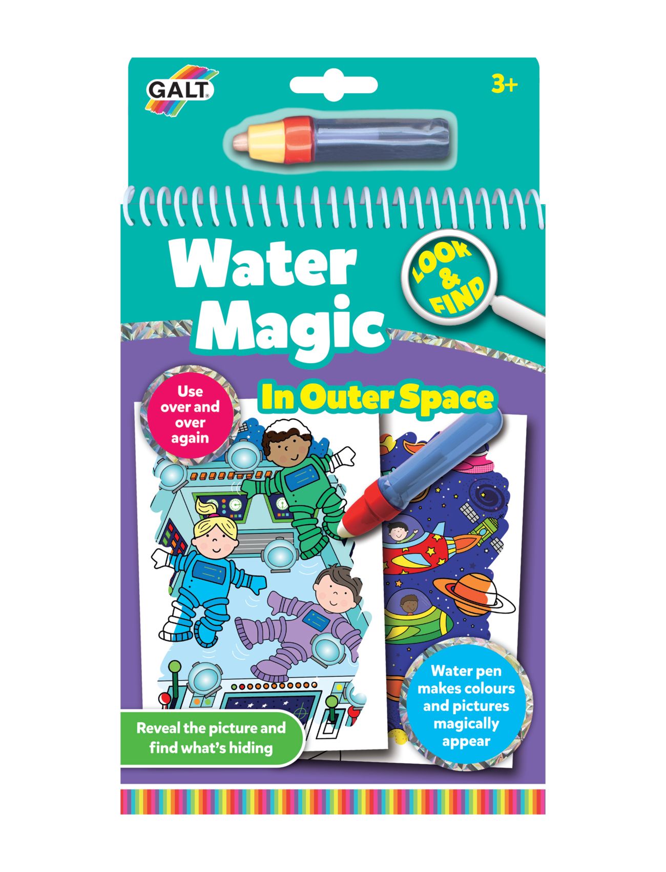 Water Magic - I Rymden Toys Creativity Drawing & Crafts Drawing Coloring & Craft Books Multi/mönstrad Galt