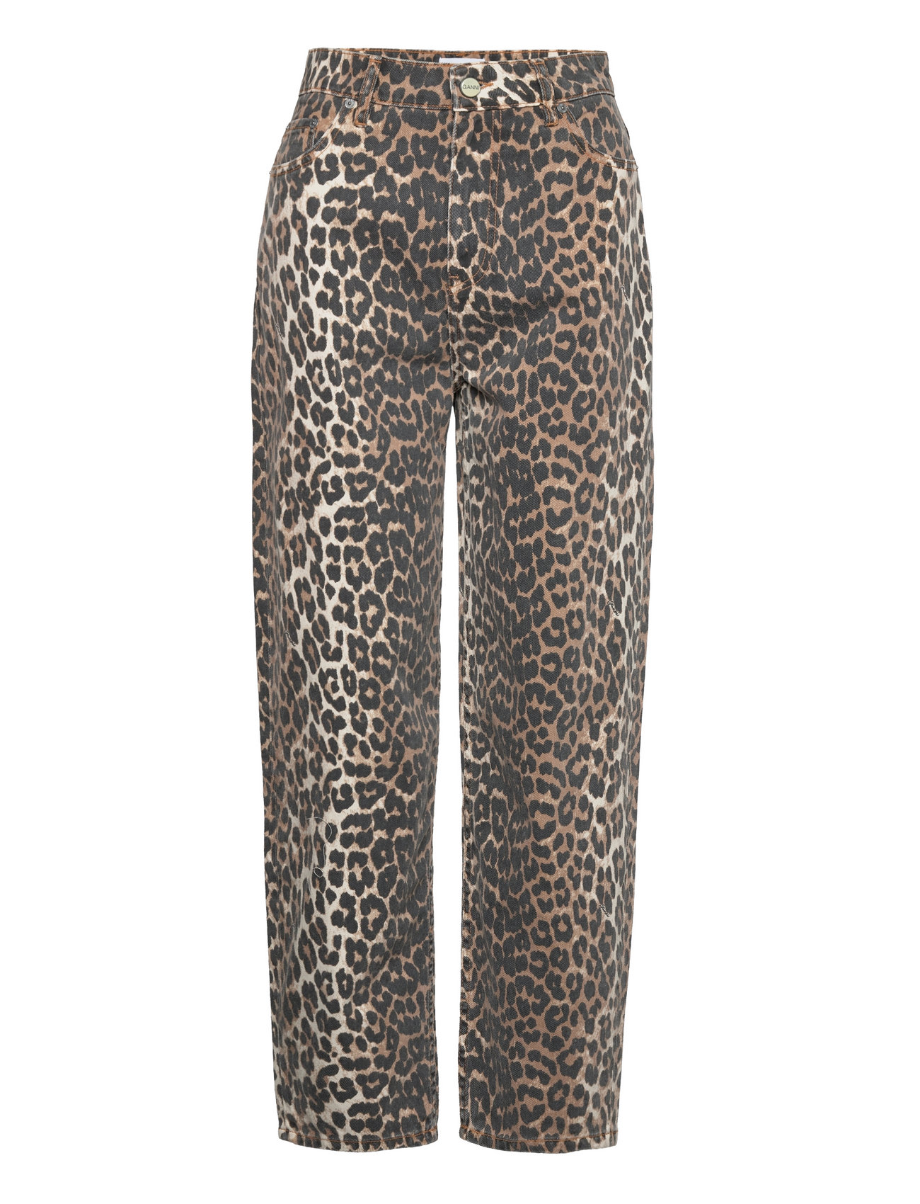 GANNI Print Denim Stary, 26, Multi/patterned, Jeans > Lige-Almindelige, Dame