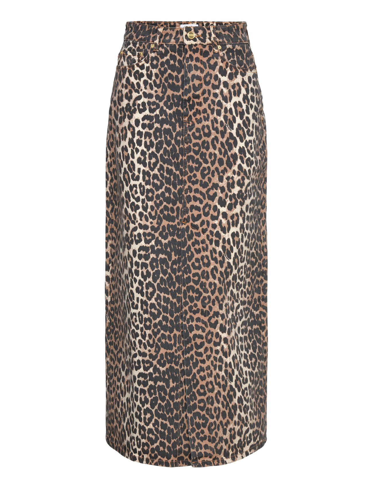 GANNI Maxi Skirt, 34, Brown, Designere > Maxi, Dame