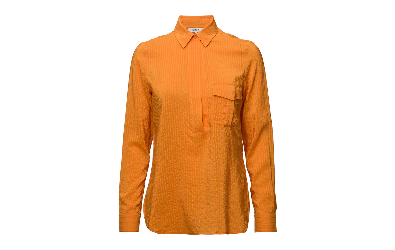 Soie 8 Seersucker Wilkie Ganni Vanilla Ice 92 Coton ZFqSx