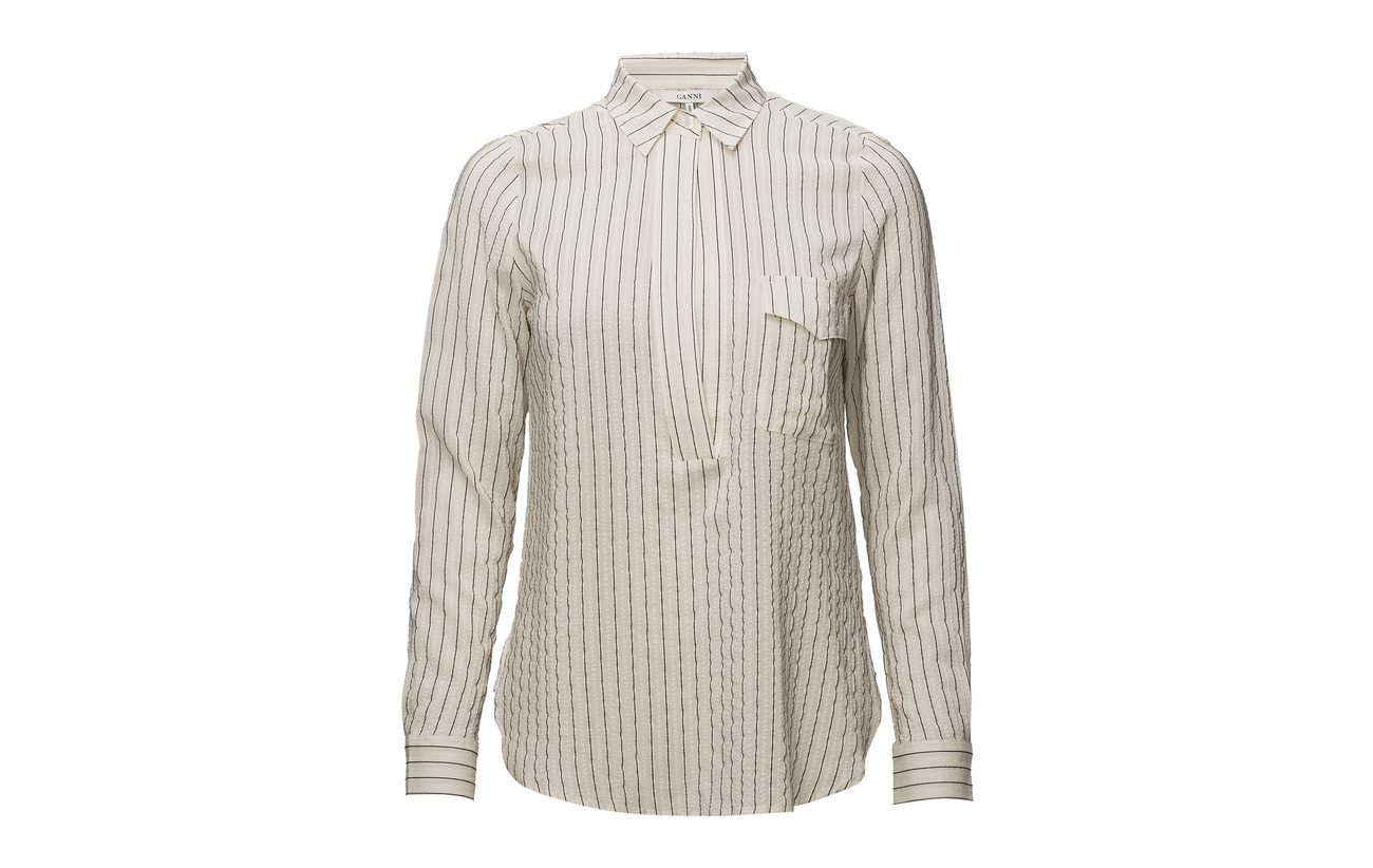 Soie 8 Seersucker Wilkie Ganni Vanilla Ice 92 Coton ZFqSx