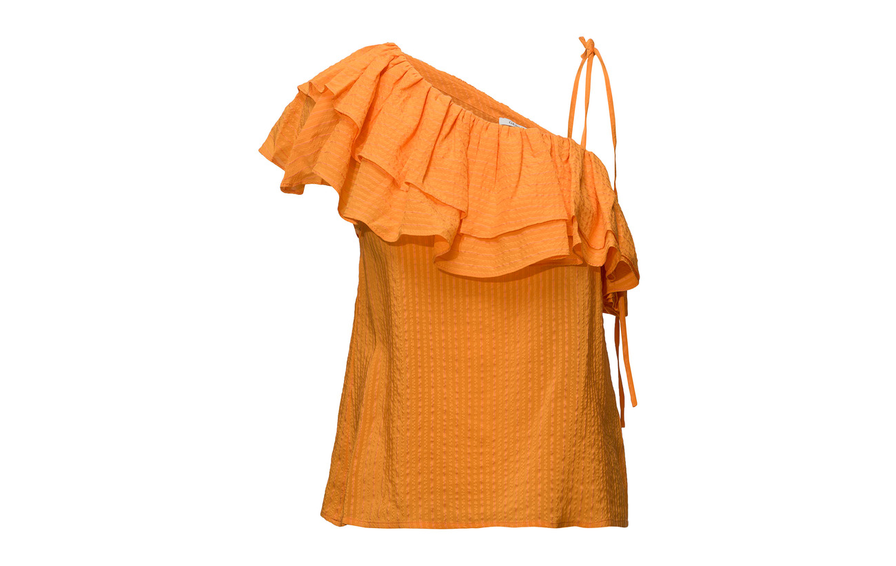 Turmeric 8 Orange Soie Seersucker 92 Ganni Coton Wilkie 86twqYxE
