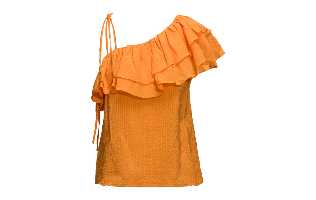 Turmeric 8 Orange Soie Seersucker 92 Ganni Coton Wilkie 86twqYxE