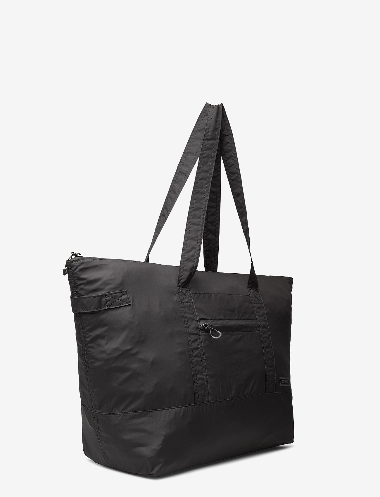 Ganni - Recycled Tech Fabric Bags - tote bags - black - 2