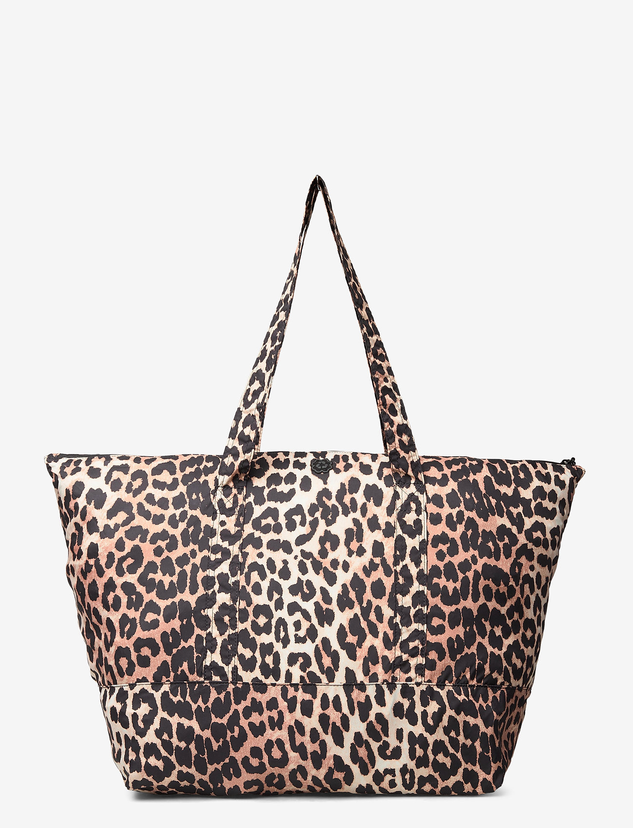 Ganni - Recycled Tech Fabric Bags - tote bags - leopard - 1
