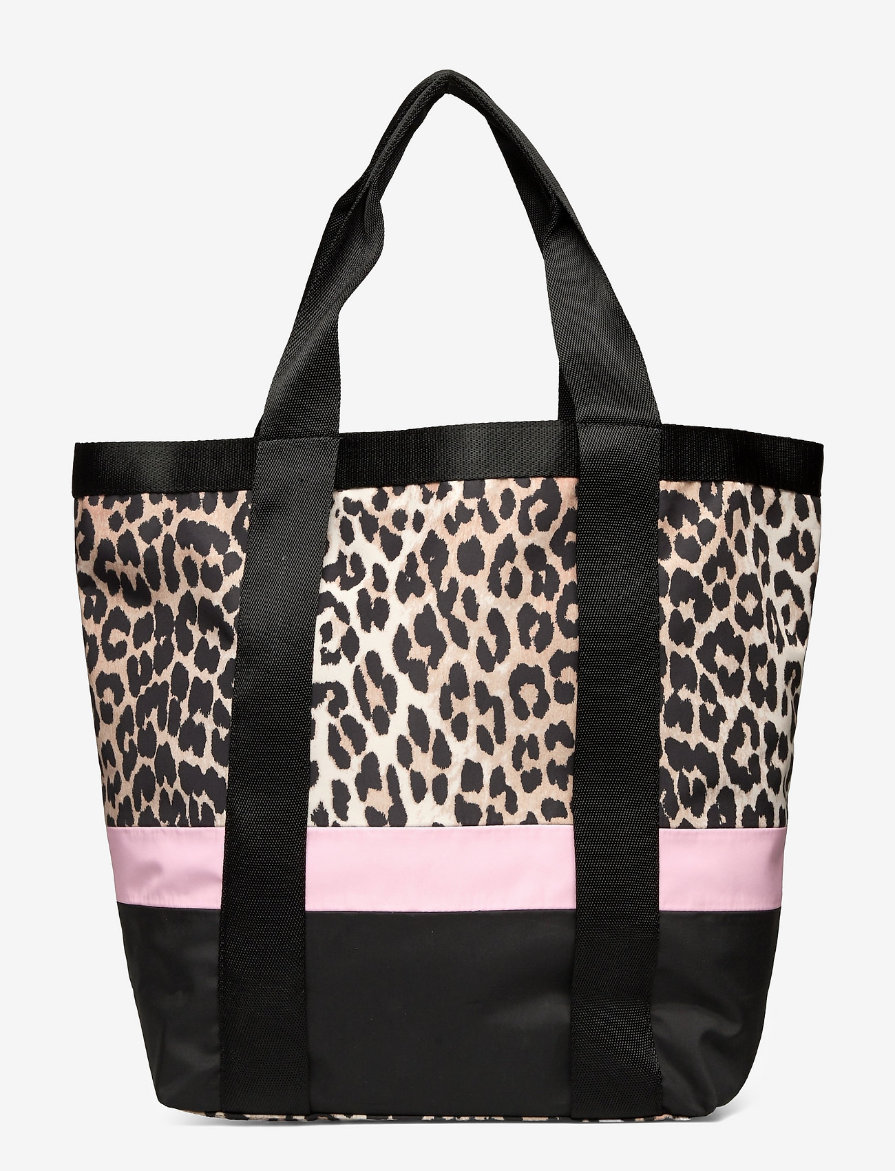 Ganni - Recycled Tech Large Tote - tote bags - leopard - 1