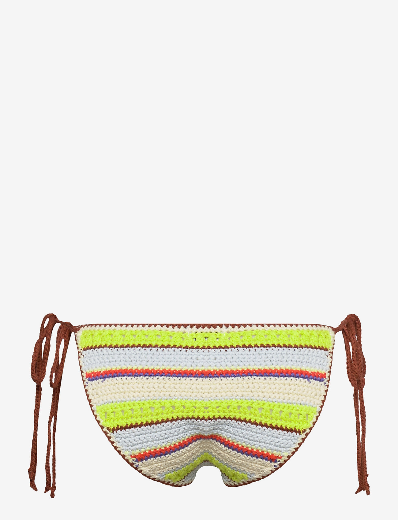 Ganni - Crochet  String Bikini Briefs - side tie bikinier - multicolour - 1