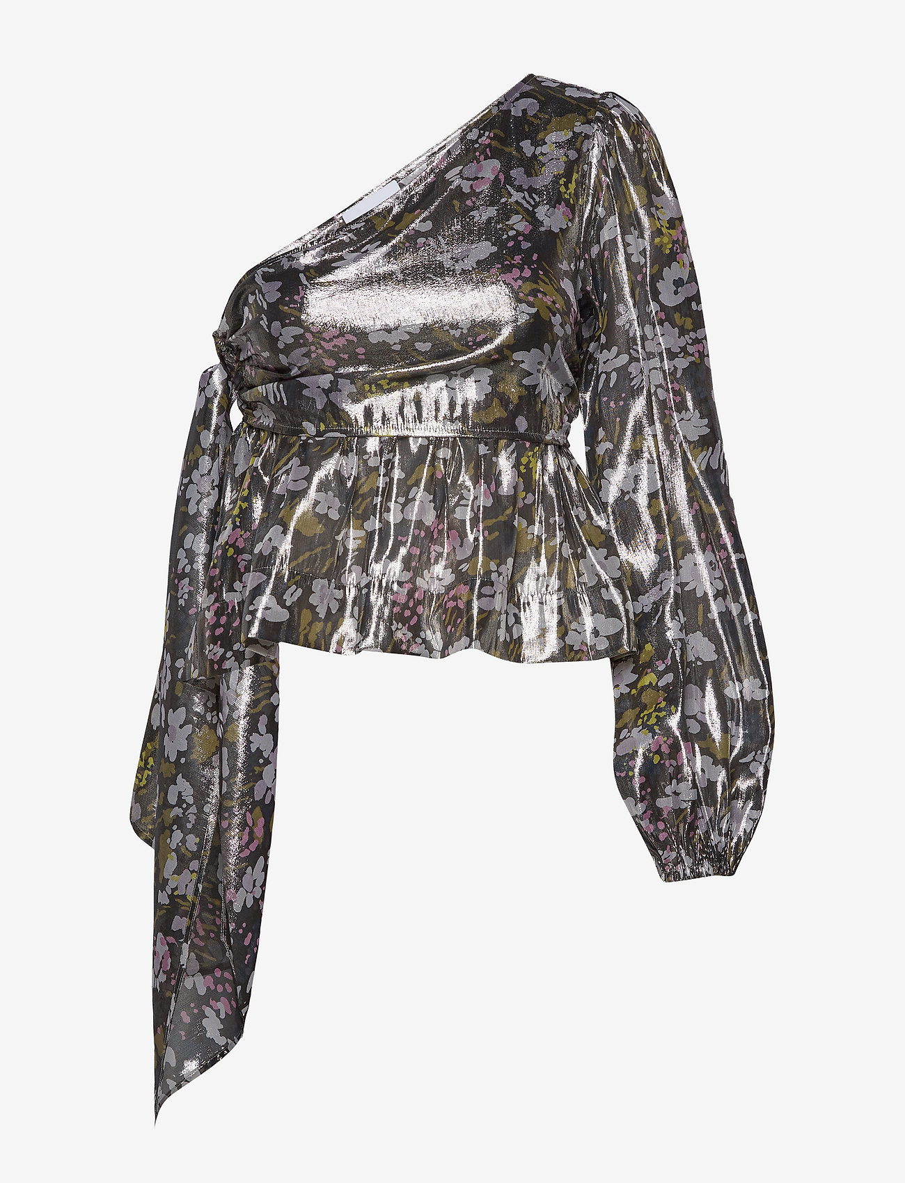 ganni lurex silk
