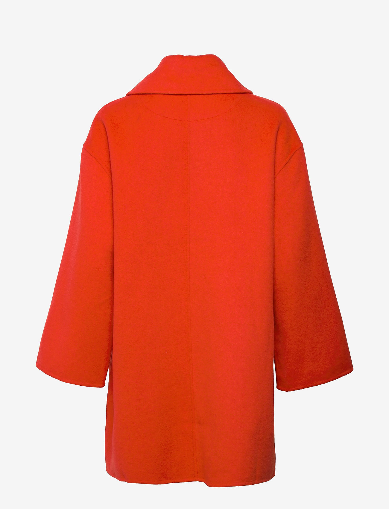 Ganni - Wool Wide Collar Coat - uldfrakker - orangedotcom - 1