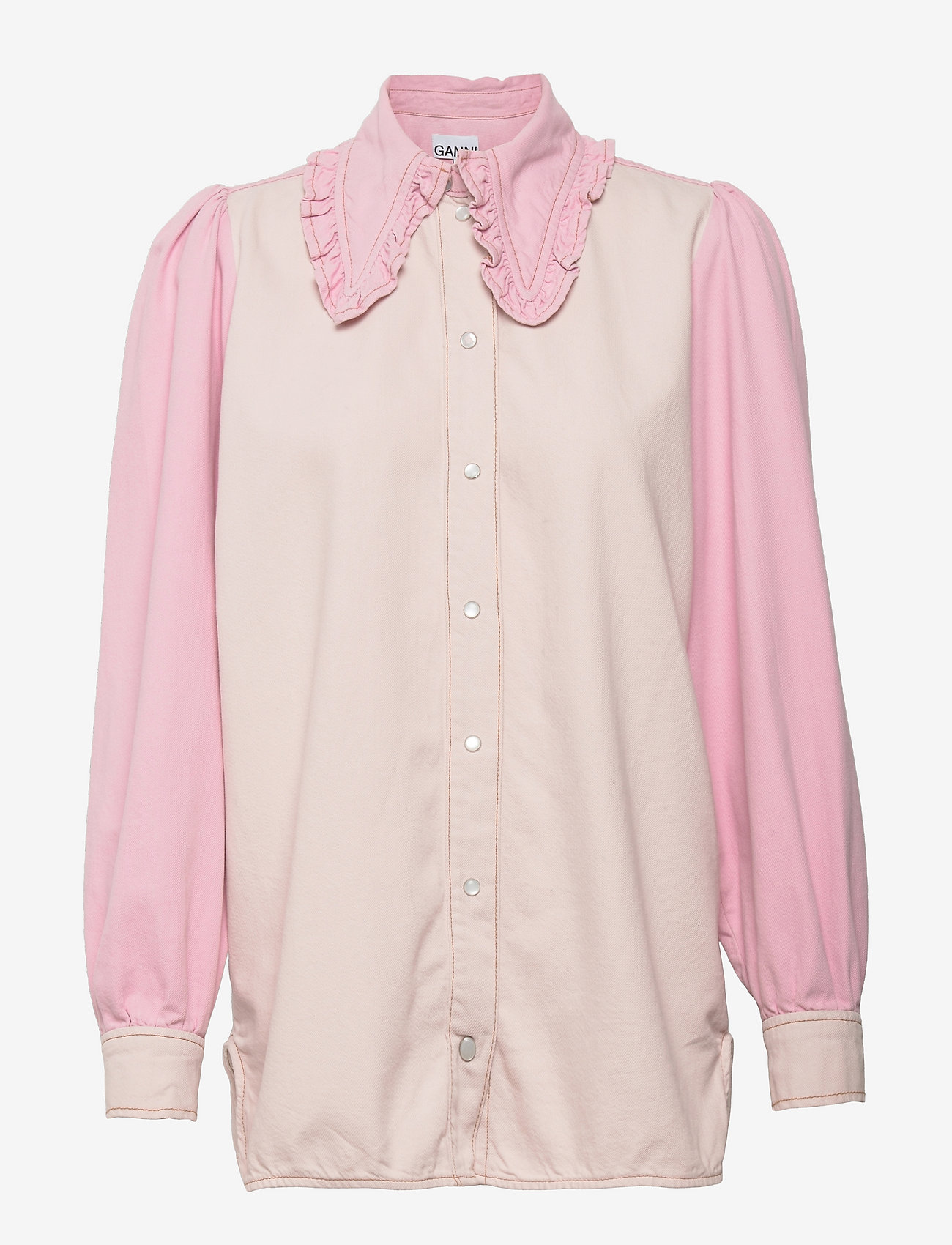 Ganni Overdyed Cutline Frill Collar 