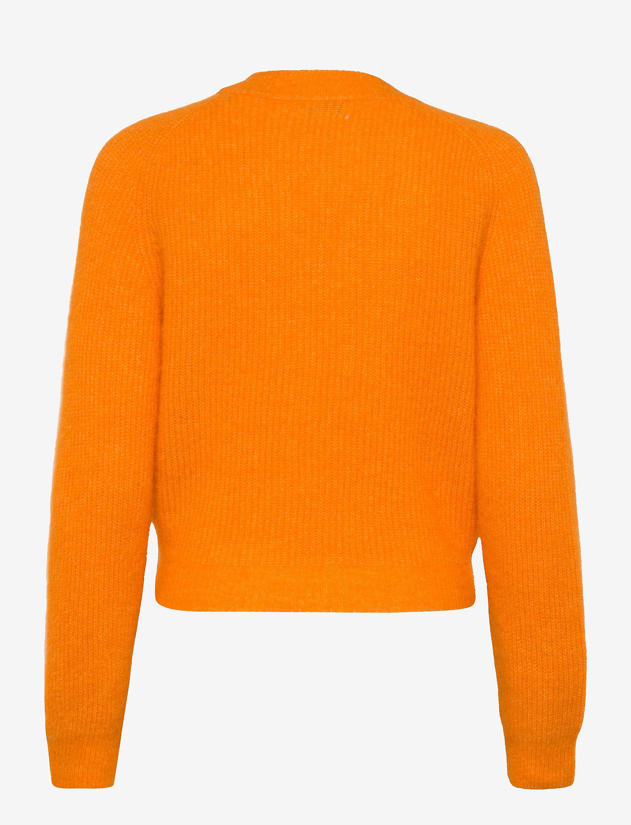 Ganni - Soft Wool Knit - cardigans - bright marigold - 1