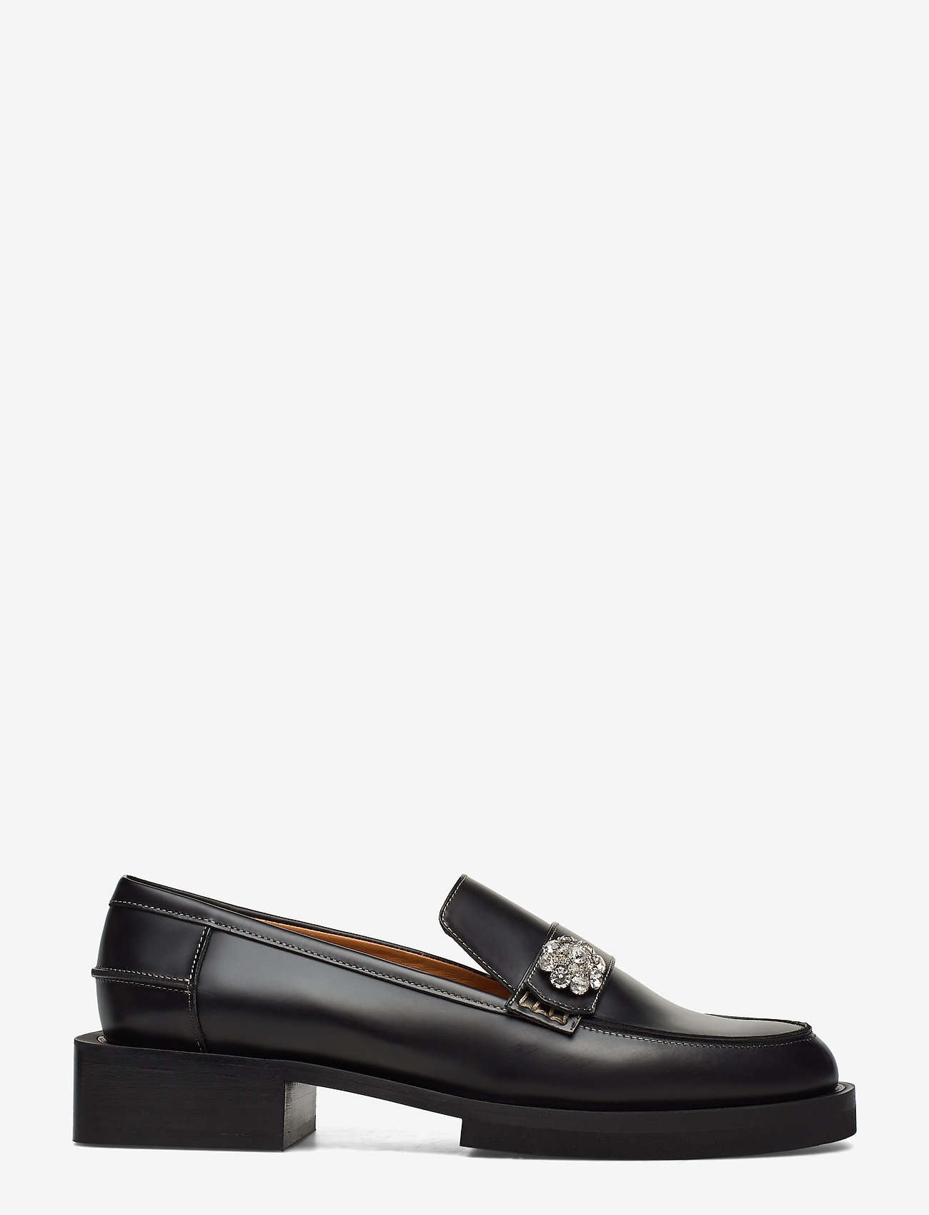 ganni black loafers