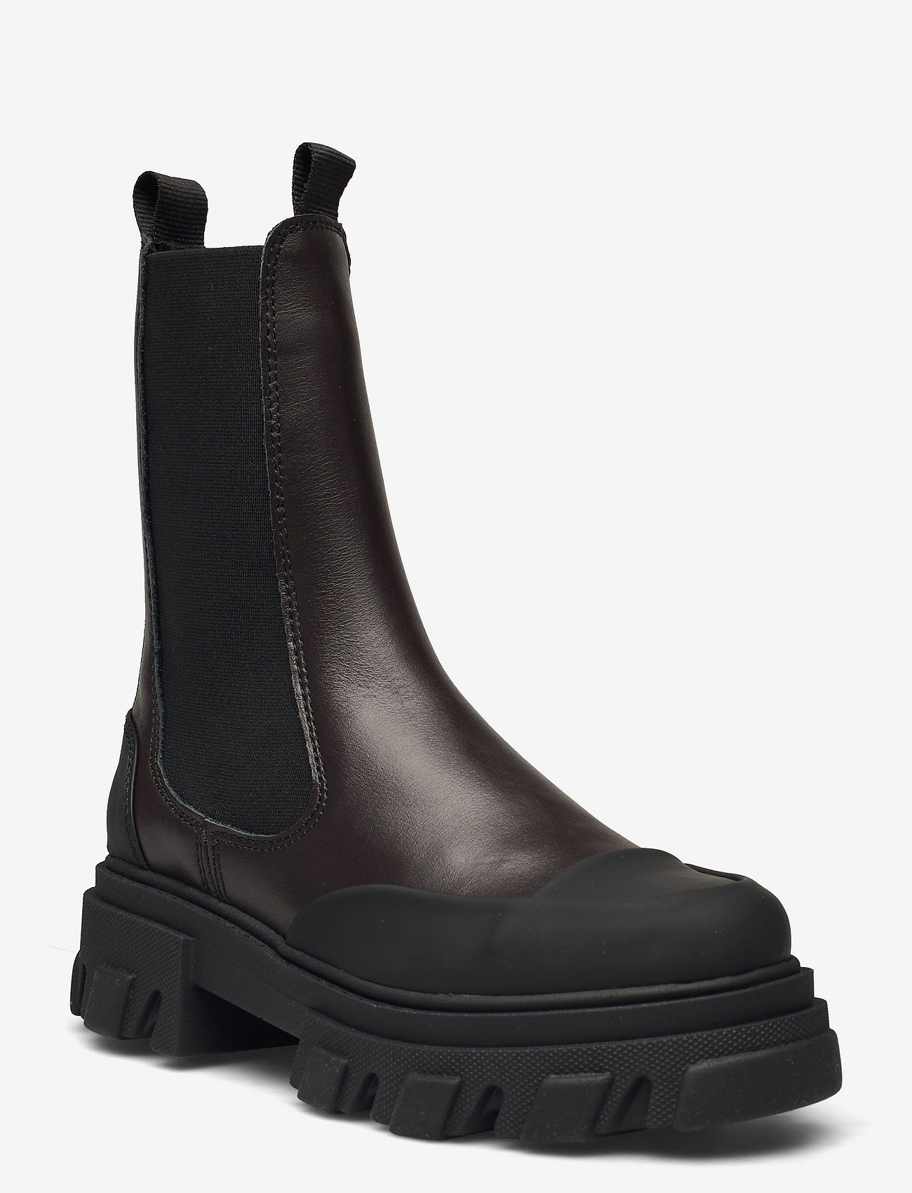 calf leather high chelsea boot ganni