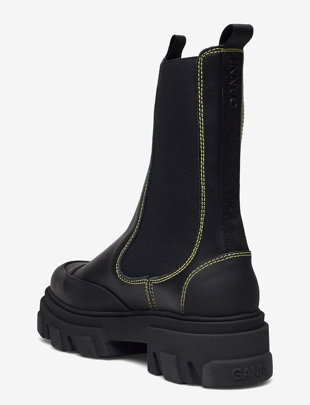 Ganni - Calf Leather - chelsea støvler - black - 2
